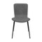 Armen Living Gillian Modern Light Gray Fabric and Metal Dining Room Chairs, PK2 LCGLSIBLCH - alternate 3